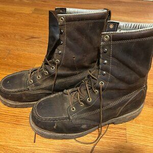 Men's Thorogood 8" Steel Toe Work Boot (U.S.A.) 804-4378 size 10 brown